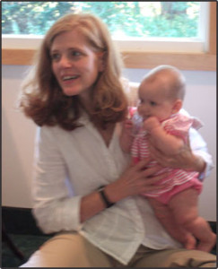 Dr Kathleen Arcaro Breast Milk Researcher with baby